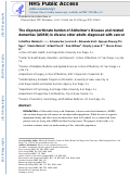 Cover page: The disproportionate burden of Alzheimer's disease and related dementias (ADRD) in diverse older adults diagnosed with cancer