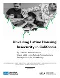 Cover page: Unveiling Latino Housing Insecurity in California