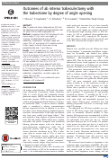 Cover page: Outcomes of ab interno trabeculectomy with the trabectome by degree of angle opening