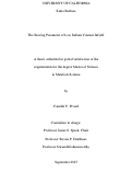 Cover page: The Bowing Parameter of Low Indium Content InGaN