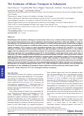 Cover page: The Evolution of Silicon Transport in Eukaryotes