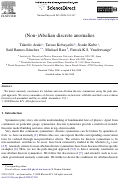 Cover page: (Non-)Abelian discrete anomalies