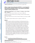 Cover page: ATPase Copper Transporting Beta (ATP7B) Is a Novel Target for Improving the Therapeutic Efficacy of Docetaxel by Disulfiram/Copper in Human Prostate Cancer.