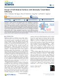 Cover page: Design of Soft Material Surfaces with Rationally Tuned Water Diffusivity