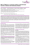 Cover page: PET 6-[18F]fluoro-L-m-tyrosine studies of dopaminergic function in human and nonhuman primates