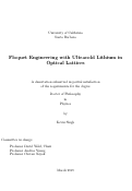 Cover page: Floquet Engineering with Ultracold Lithium in Optical Lattices