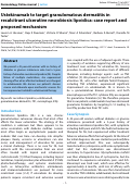 Cover page: Ustekinumab to target granulomatous dermatitis in recalcitrant ulcerative necrobiosis lipoidica: case report and proposed mechanism