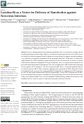 Cover page: Lactobacilli as a Vector for Delivery of Nanobodies against Norovirus Infection.