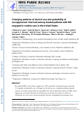 Cover page: Changing Patterns of Alcohol Use and Probability of Unsuppressed Viral Load Among Treated Patients with HIV Engaged in Routine Care in the United States