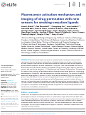 Cover page: Fluorescence activation mechanism and imaging of drug permeation with new sensors for smoking-cessation ligands