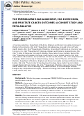 Cover page: The TMPRSS2:ERG rearrangement, ERG expression, and prostate cancer outcomes: a cohort study and meta-analysis.