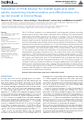 Cover page: Translation of Fit &amp; Strong! for Middle-Aged and Older Adults: Examining Implementation and Effectiveness of a Lay-Led Model in Central Texas