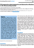 Cover page: Orf progressiva: giant progressive and destructive infections in the immunocompromised