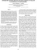 Cover page: An Empirically Grounded Approach to Extend the Linguistic Coverage and Lexical Diversity of Verbal Probabilities