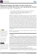 Cover page: Metabolic Flexibility of the Heart: The Role of Fatty Acid Metabolism in Health, Heart Failure, and Cardiometabolic Diseases