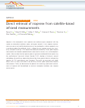 Cover page: Direct retrieval of isoprene from satellite-based infrared measurements