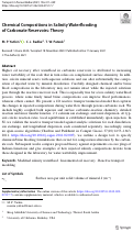 Cover page: Chemical Compositions in Salinity Waterflooding of Carbonate Reservoirs: Theory