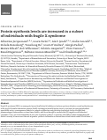 Cover page: Protein synthesis levels are increased in a subset of individuals with fragile X syndrome