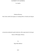 Cover page: Utilitarian Pleasures: Print Culture and the Development of a Reading Public in Southwestern Nigeria