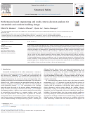 Cover page of Performance Based Engineering and Multi Criteria Decision Analysis for Sustainable and Resilient Building Design