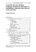 Cover page: A Full 360: How the 360 Deal Challenges the Historical Resistance to Establishing a Fiduciary Duty Between Artist and Label