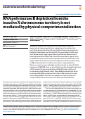 Cover page: RNA polymerase II depletion from the inactive X chromosome territory is not mediated by physical compartmentalization.