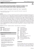 Cover page: Gut microbiota-derived tryptophan metabolism mediates renal fibrosis by aryl hydrocarbon receptor signaling activation.