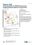 Cover page: A Functional Role for VEGFR1 Expressed in Peripheral Sensory Neurons in Cancer Pain