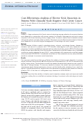 Cover page: Cost-Effectiveness Analysis of Elective Neck Dissection in Patients With Clinically Node-Negative Oral Cavity Cancer