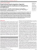 Cover page: Deep learning–based integration of genetics with registry data for stratification of schizophrenia and depression