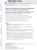 Cover page: Peroral Endoscopic Myotomy for the Treatment of Esophageal Diverticula: A Systematic Review and Meta-analysis.