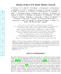 Cover page: Status of the LUX Dark Matter Search