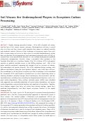 Cover page: Soil Viruses Are Underexplored Players in Ecosystem Carbon Processing