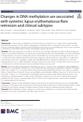 Cover page: Changes in DNA methylation are associated with systemic lupus erythematosus flare remission and clinical subtypes