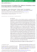 Cover page: Frictional properties of Opalinus Clay: influence of humidity, normal stress and grain size on frictional stability