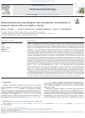 Cover page: Relationship between psychological stress and ghrelin concentrations in pregnant women with overweight or obesity.