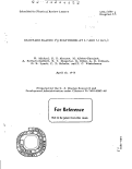 Cover page: BACKWARD ELASTIC it+p SCATTERING AT 3.7 and 7.1 GeV/c