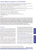 Cover page: Archaic Adaptive Introgression in TBX15/WARS2