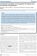 Cover page: The Neural Correlates of Visuospatial Perceptual and Oculomotor Extrapolation