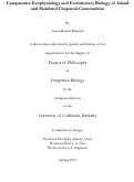 Cover page: Comparative Ecophysiology and Evolutionary Biology of Island and Mainland Chaparral Communities