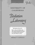 Cover page: Studies with Colloids Containing Radioisotopes of Yttrium, Zirconium, Columbium, and Lanthanum: 1. The Chemical Principles and Methods Involved in Preparation of Colloids of Yttrium, Zirconium, Columbium, and Lanthanum