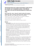 Cover page: Self‐reported sleep and circadian characteristics predict alcohol and cannabis use: A longitudinal analysis of the National Consortium on Alcohol and Neurodevelopment in Adolescence Study