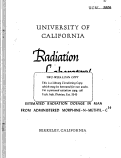 Cover page: ESTIMATED RADIATION DOSAGE III MAN FROM ADMINISTERED MORPIEENE-N-MEHTYL-C14