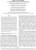 Cover page: Validity of Concept Mapping for Assessing Mental Models of System Functioning