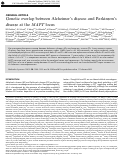 Cover page: Genetic overlap between Alzheimer's disease and Parkinson's disease at the MAPT locus