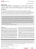 Cover page: Surgical Standards for Management of the Axilla in Breast Cancer Clinical Trials with Pathological Complete Response Endpoint.