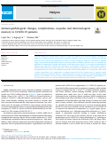 Cover page: Immunopathological changes, complications, sequelae and immunological memory in COVID-19 patients