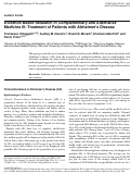 Cover page: Evidence-Based Research in Complementary and Alternative Medicine III: Treatment of Patients with Alzheimer's Disease