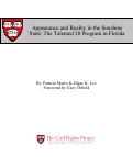 Cover page: Appearance and Reality in the Sunshine State: The Talented 20 Program in Florida