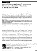 Cover page: Confocal Microscopy Study of Neurovascular Distribution in Facial Port Wine Stains (Capillary Malformation)
